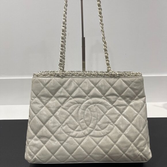 Chanel Chain Me Tote White/Silver (1204)
